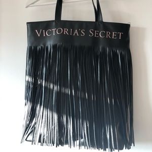 Victoria seccret Black fringe tote